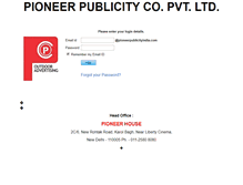 Tablet Screenshot of mail.pioneerpublicityindia.com
